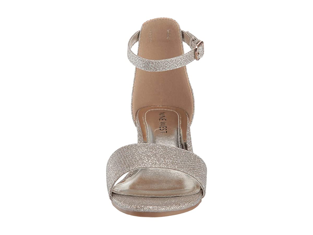 Nine West Kids Tess (Little Kid/Big Kid) Gold Mesh Heels Size 5