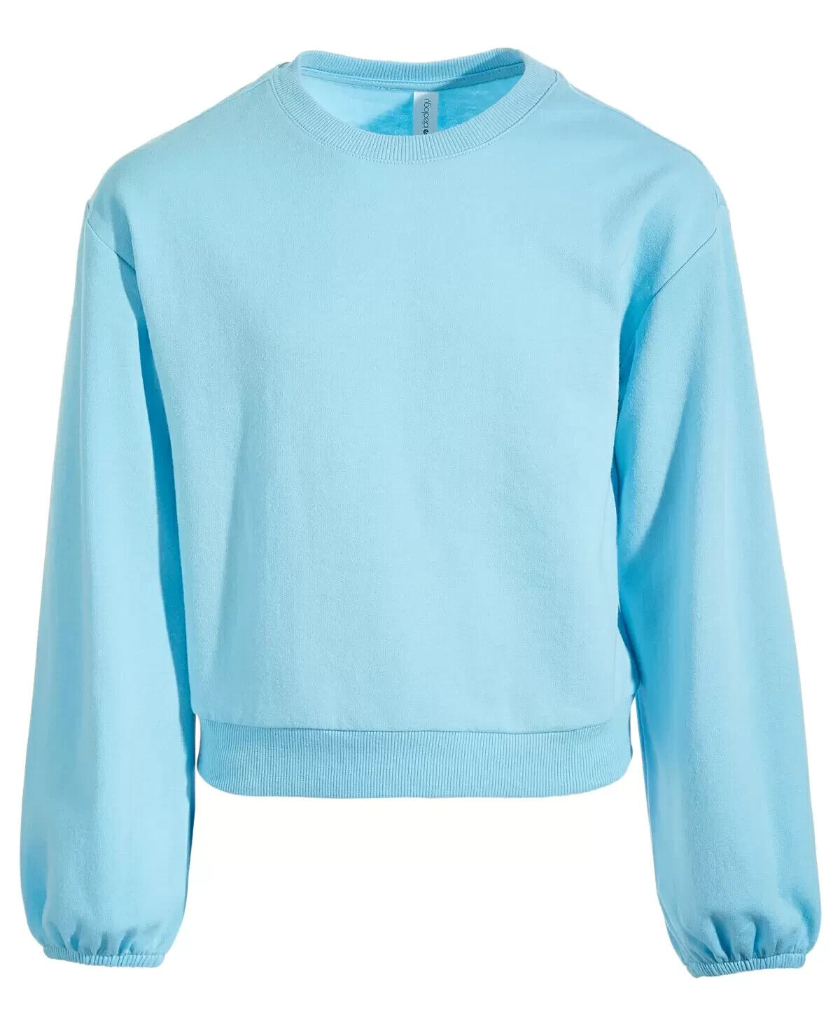 Ideology Big Girls Pink Fleece Sweatshirt, Sky Blue Size L(14) MSRP $40