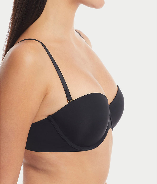 Lauren Ralph Lauren Smoothing Convertible Strapless Bra 4L0056 Black, Size 36B