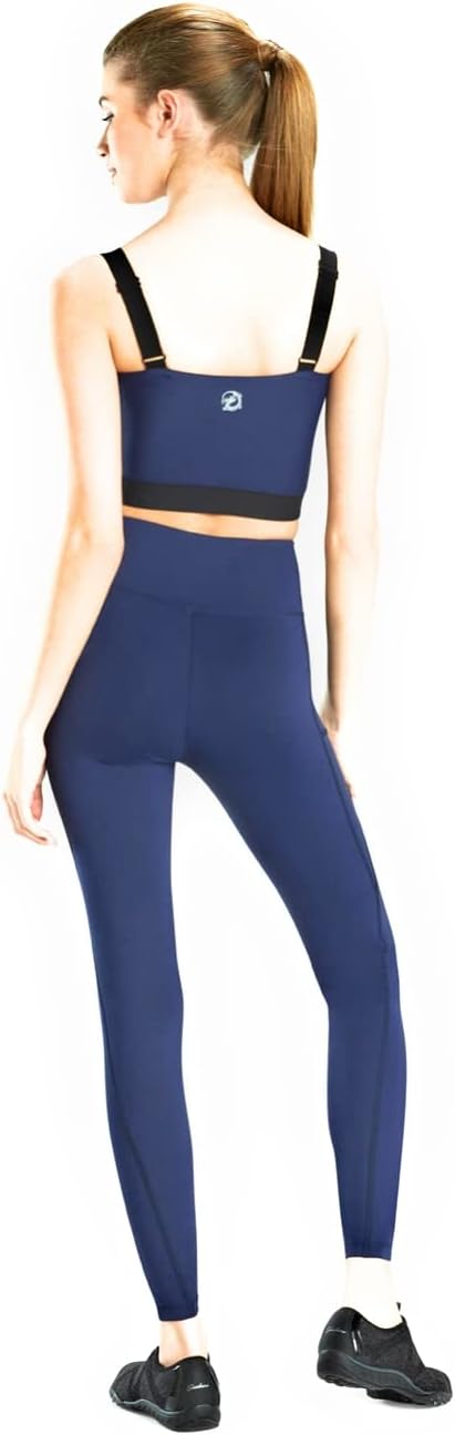 Josie Natori Women's Solstice Full Leggings Size S, Navy Blue