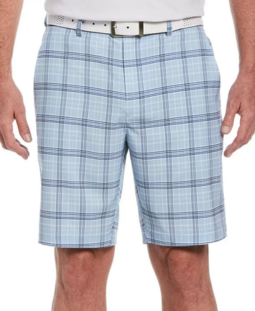 Pga Tour Men's Plaid Shorts Blue Size 32 MSRP $65