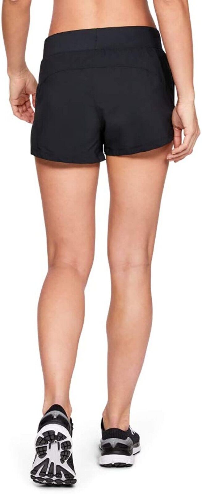 Under Armour Womens Launch Stretch Woven Shorts Black Size L MSRP $35