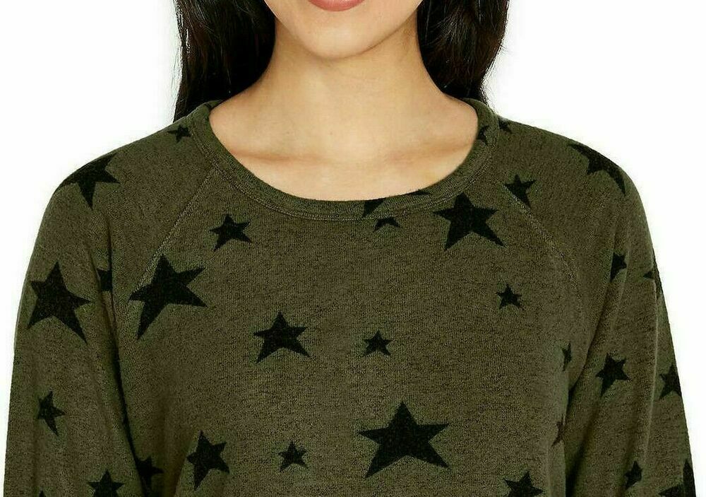 Buffalo David Bitton Women's Long Sleeve Ultra Soft Cozy Top Army green Size S