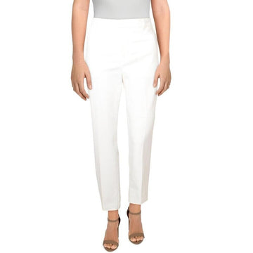 Lauren Ralph Lauren Womens High Rise Slim Fit Pants white Size 16 SALE $100