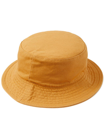 Sun + Stone Mens Twill Fitted Bucket Hat Yellow Mustard