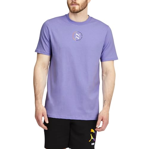 PUMA Men's Pride Tee T Shirt Top , Sweet Lavender, M, Medium