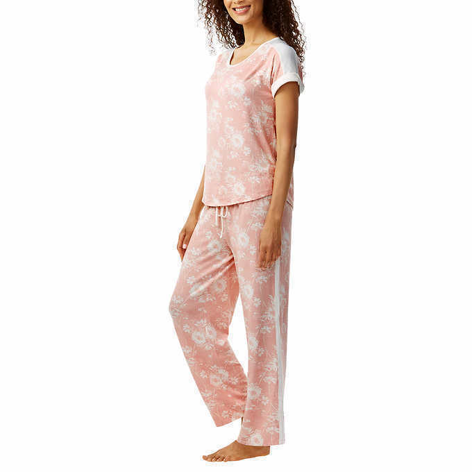Lucky Brand womens 4-piece Pajama Set Pink Size XL