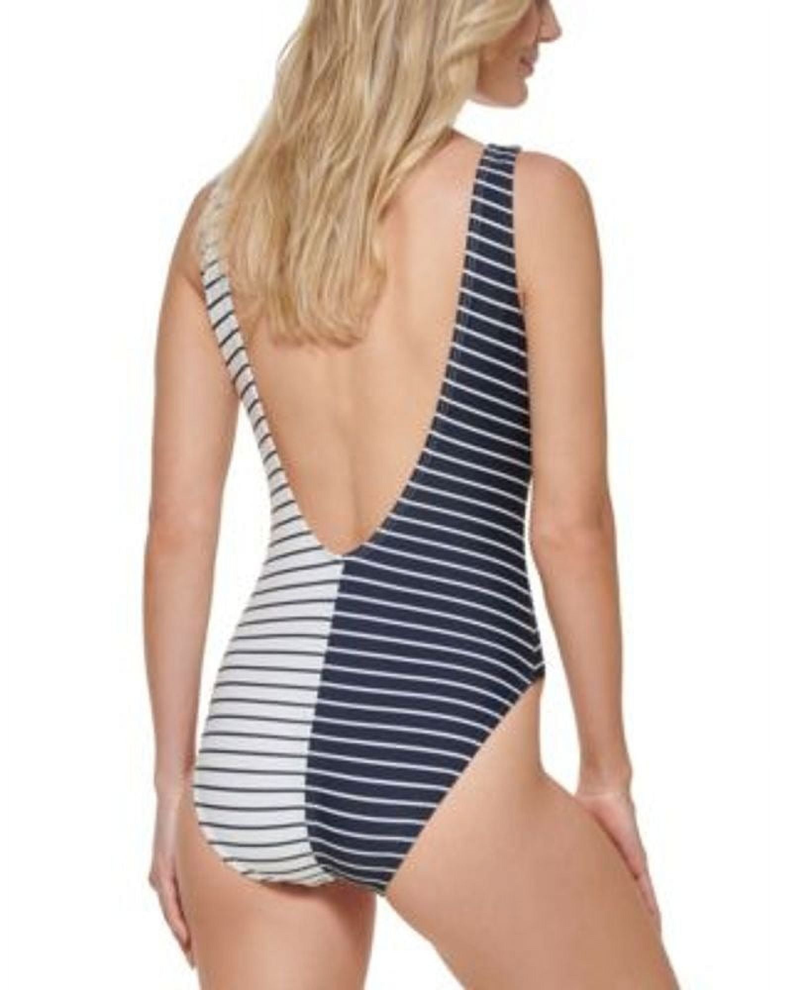 Tommy Hilfiger SAIL AWAY STRIPE SKY CAPTAIN/SOFT WHITE One-Piece Swimsuit Size 6