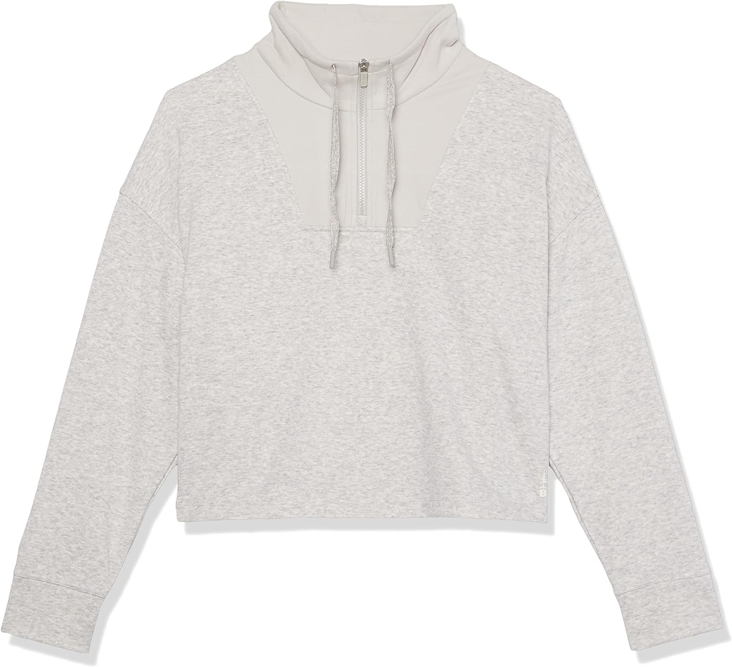 BASS OUTDOOR Women Knit Pullover, Gry Heather Large