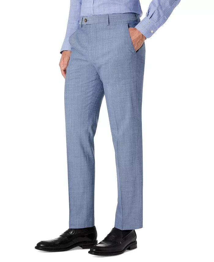 LAUREN RALPH LAUREN Men's Classic-Fit Suit Pants Blue Size 40x34 MSRP $190