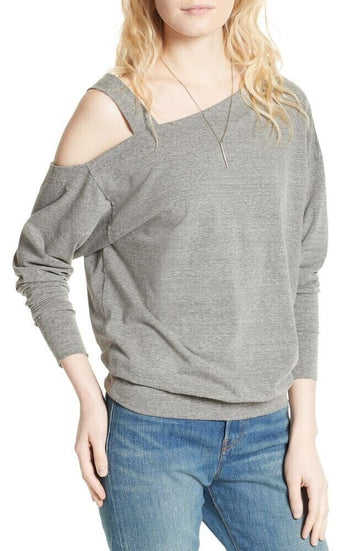 Free People Saratoga Top in Heather Grey Size S MSRP $68