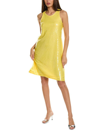 Anne Klein womens Shift Dress, Size 16, Yellow