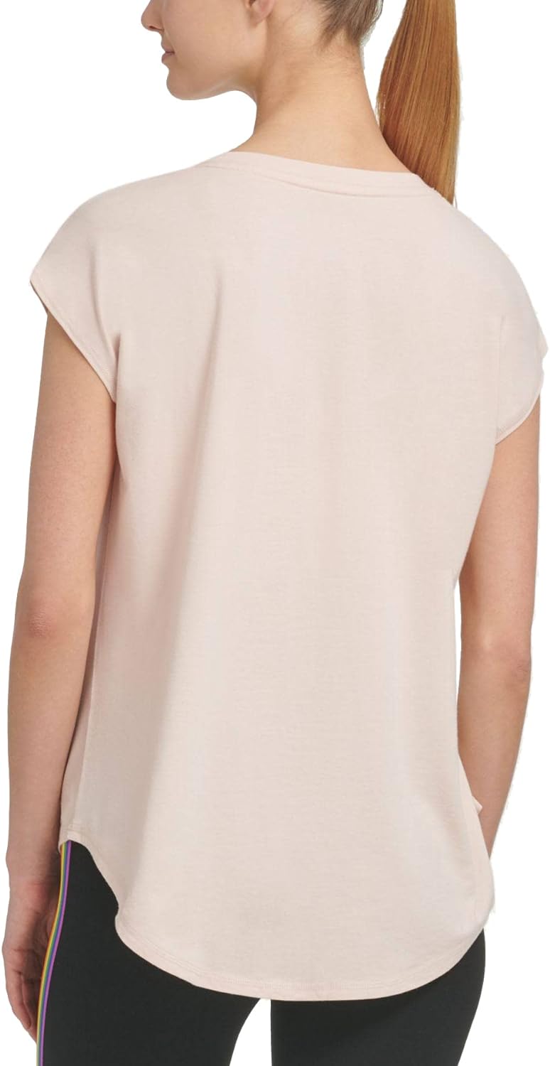 DKNY Sport Logo T-Shirt-M-Parfait Size M Sleeveless Top Shirt Medium