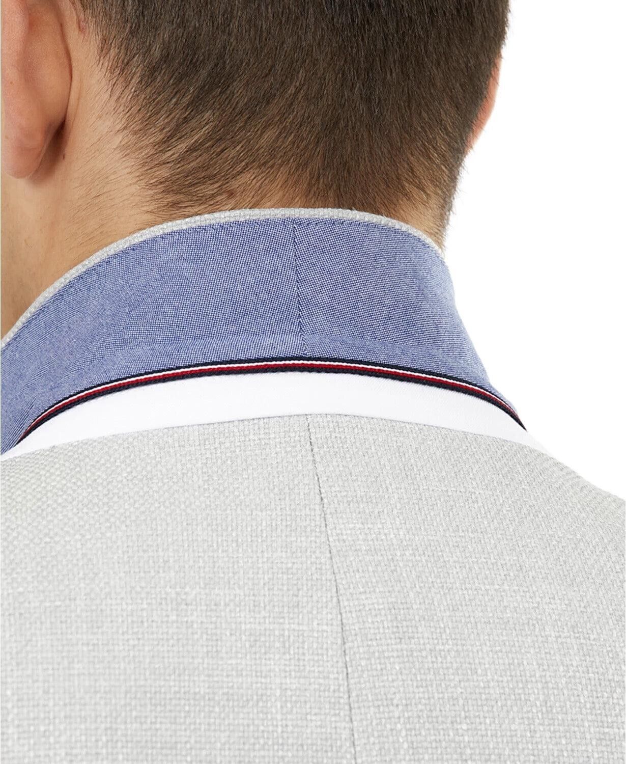 TOMMY HILFIGER Men's Slim-Fit Solid Weave Blazer Conrad Gray Size 42L MSRP $295