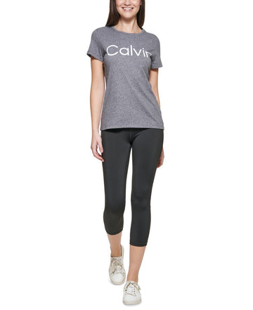 Calvin Klein Performance Logo T-Shirt - Black Heather Size XS MSRP $40