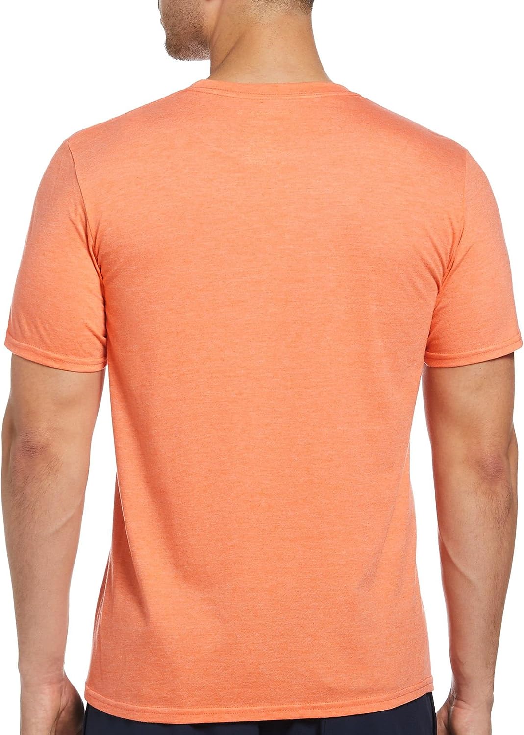 Cubavera Men's Short Sleeve Cotton Grand Race Crew T Shir Orange, Size XXL