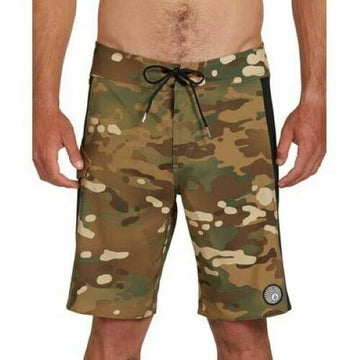 Volcom Men's Stone Alliance Mod Tech 20"Camo Board shorts Brown Size 29 MSRP $59