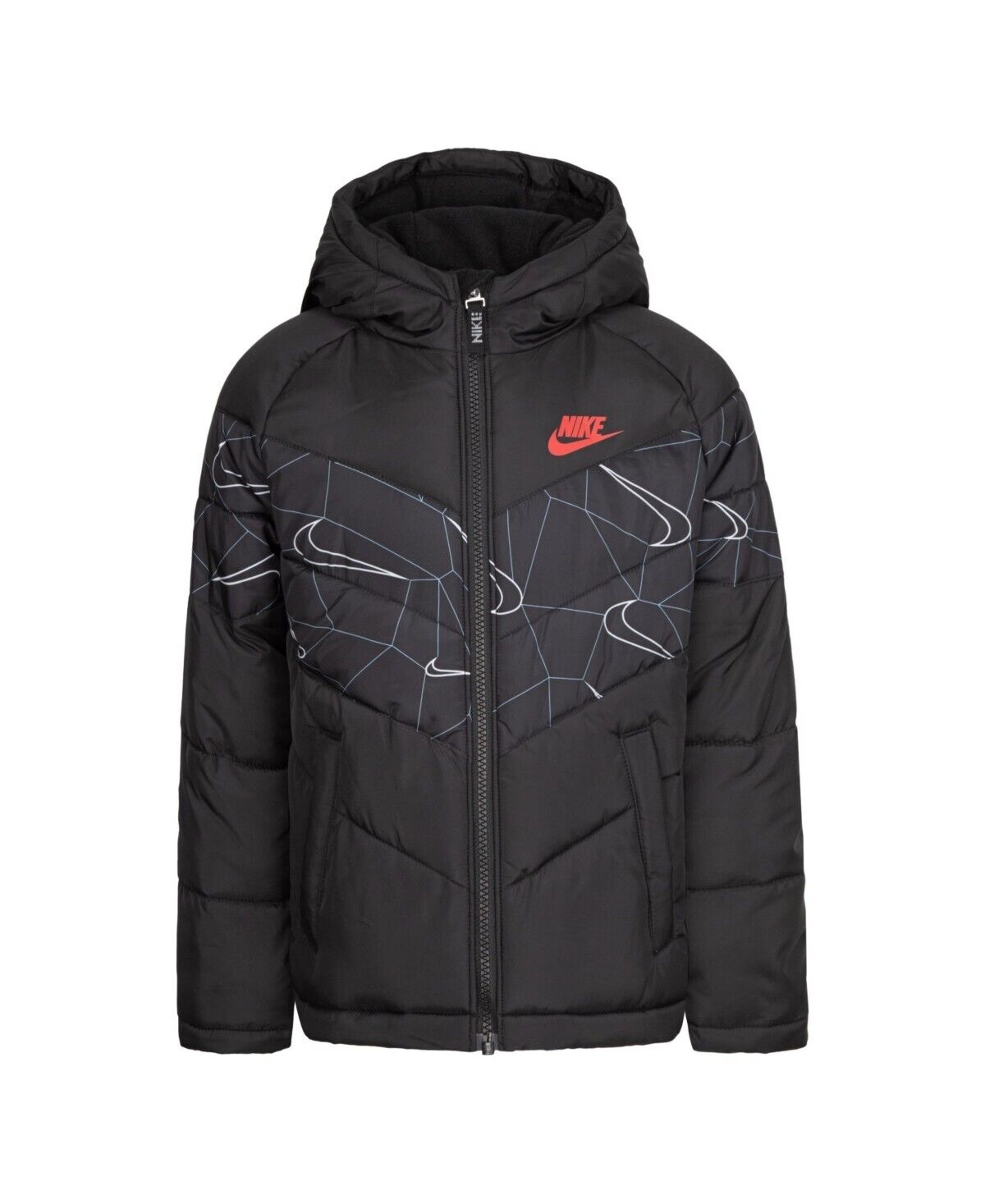 Nike Toddler Boys Sportswear Swoosh Fill Printed Jacket Black Size 3T MSRP $85