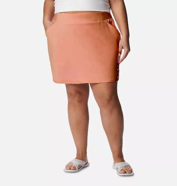 Columbia Plus Size 2X Sandy Creek Skort Peach Pink MSRP $75