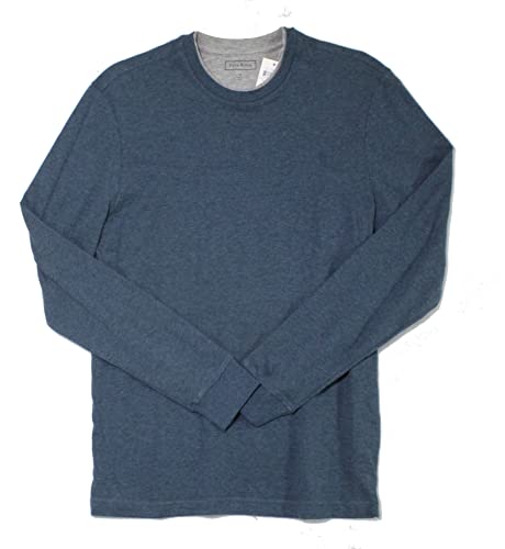 Club Room Mens T-Shirt Small Layered-Neckline Crewneck Blue Size S