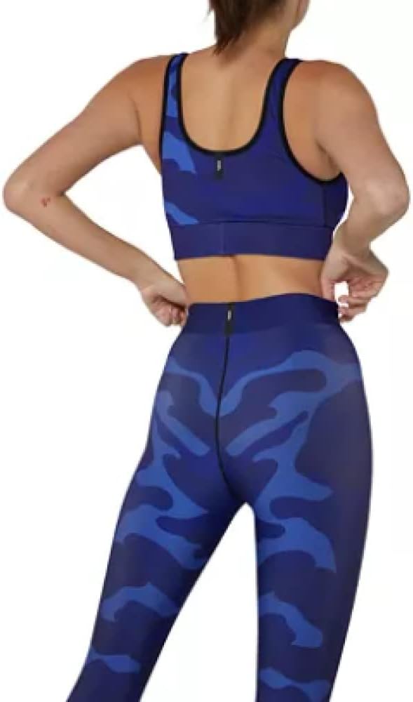cor designed by Ultracor Camo Fest Scoop Neck Bra Blueberry/Black Size M
