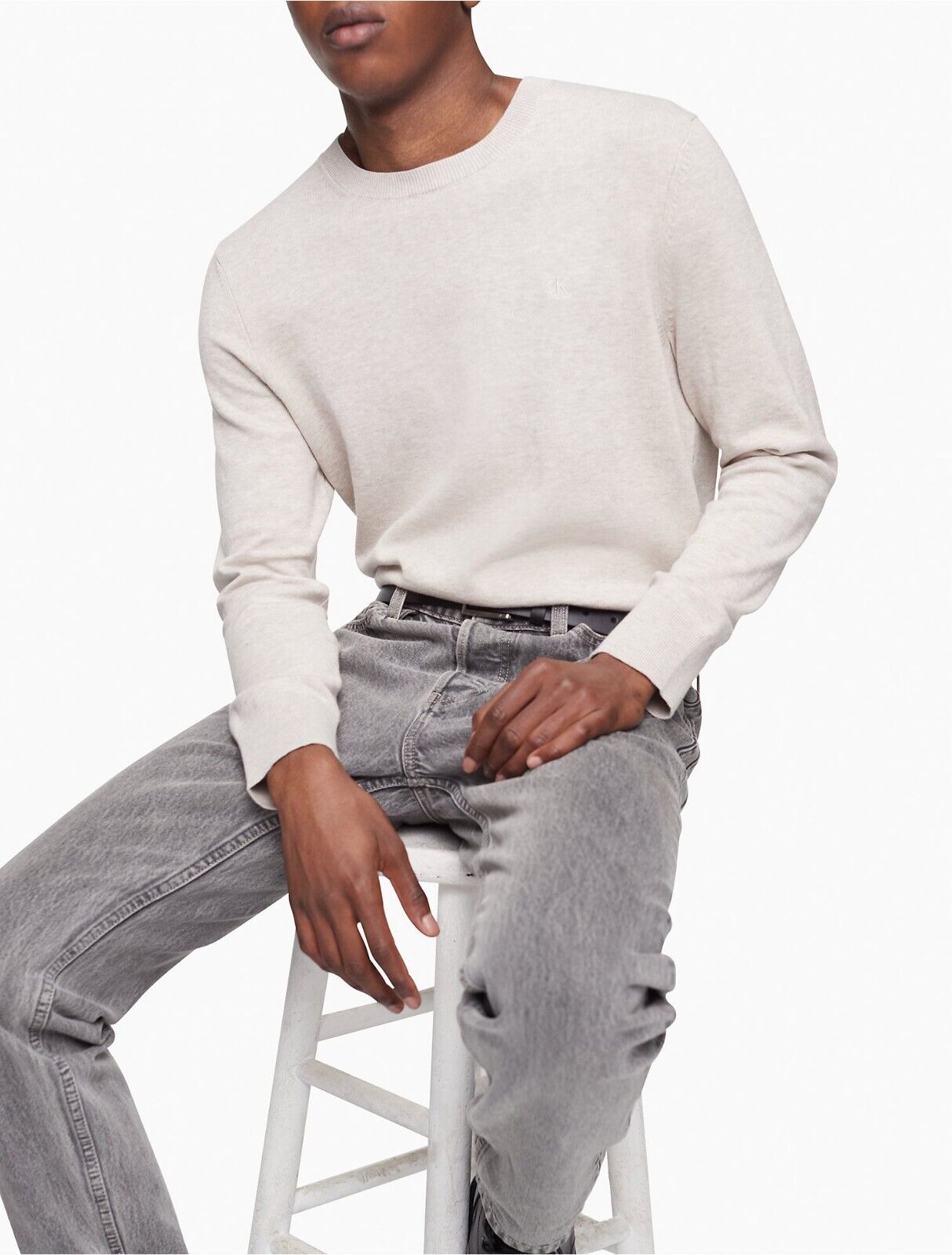 Calvin Klein Mens Slim Straight Fit Palmer Grey Jeans Size 30X30 MSRP $80