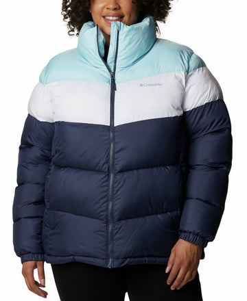 Columbia Puffect Colorblocked Blue Jacket Plus Size 1X MSRP $160