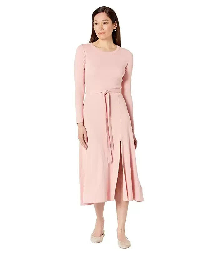 Lauren Ralph Lauren Long-Sleeve Ribbed Dress XS Pink Size XS MSRP $125