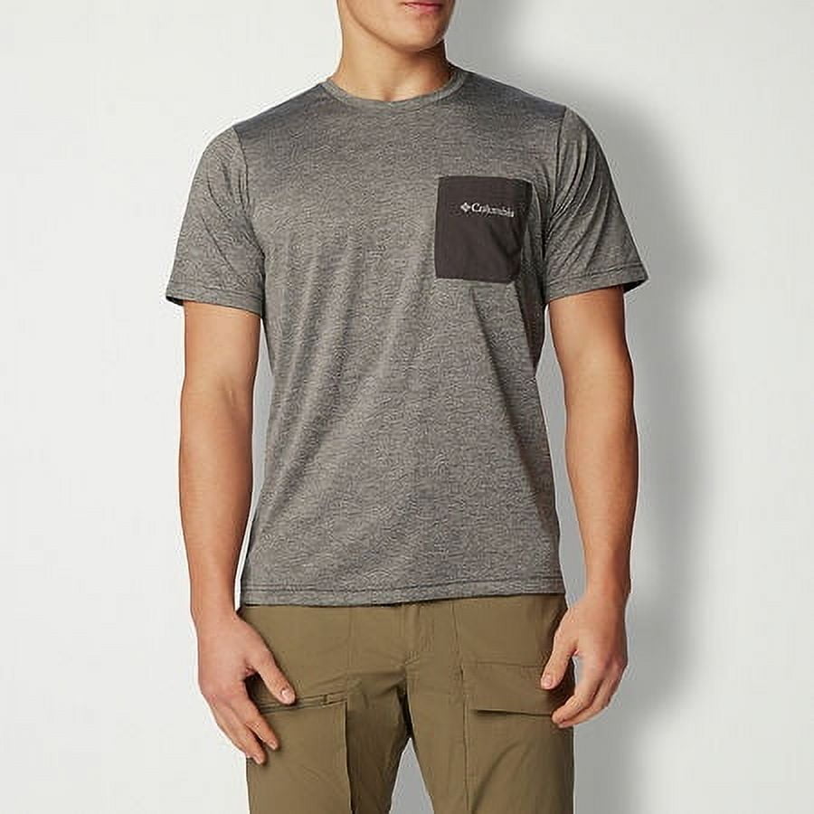 Columbia Mens Regular fit Short Sleeve T-Shirt Shirt XL Grey Solid