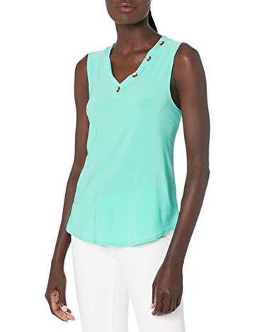 Star Vixen Women's Sleeveless Top, Mint, Size S Green
