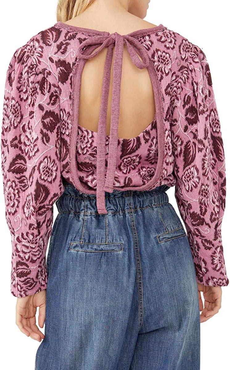 Free People Women's No Ordinary Top Smoked Pink Combo Size M