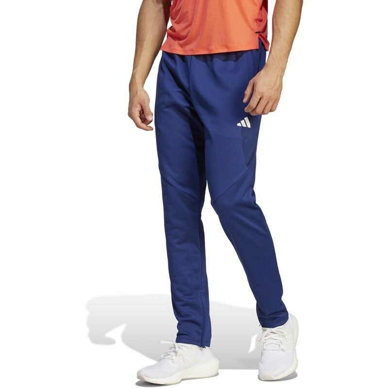 adidas BLUE Moisture-Wicking Training Fleece Tapered Jogger Size 2XL $60