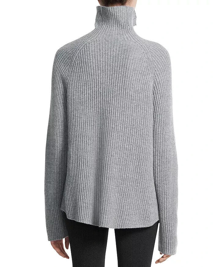 Theory Cashmere Turtleneck Sweater Gray Size S MSRP $425