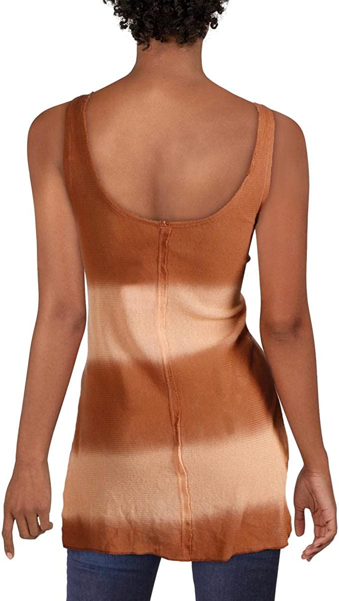 Free People We The Free Womens Cotton Striped Tank Top Orange Size S