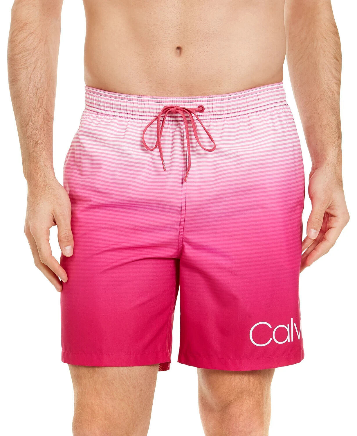 Calvin Klein Mens Quick-Dry UV 50+ Stripe 7