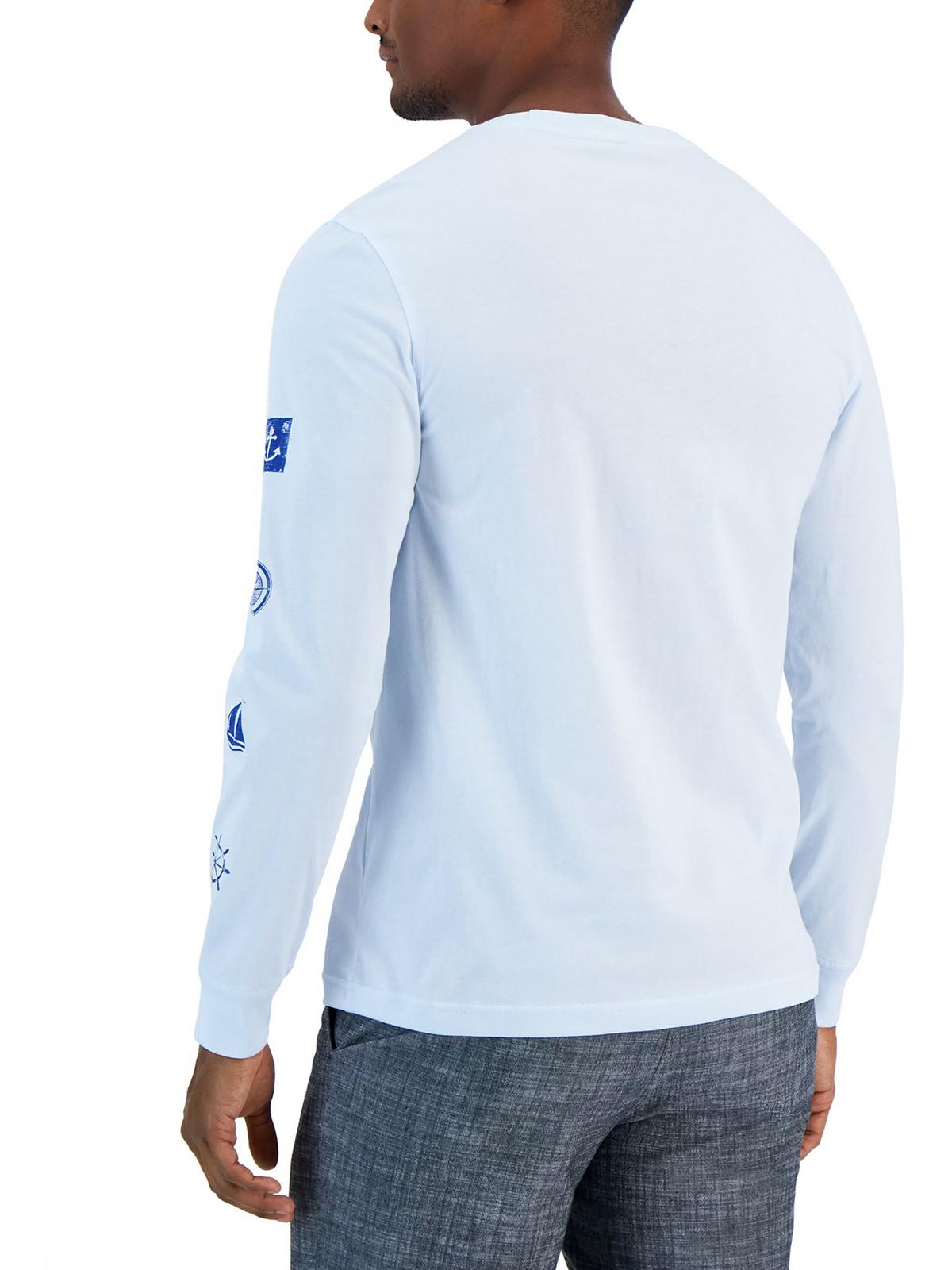 Club Room Mens Cypress Marina Cotton Crewneck Graphic T-Shirt White Size XXL
