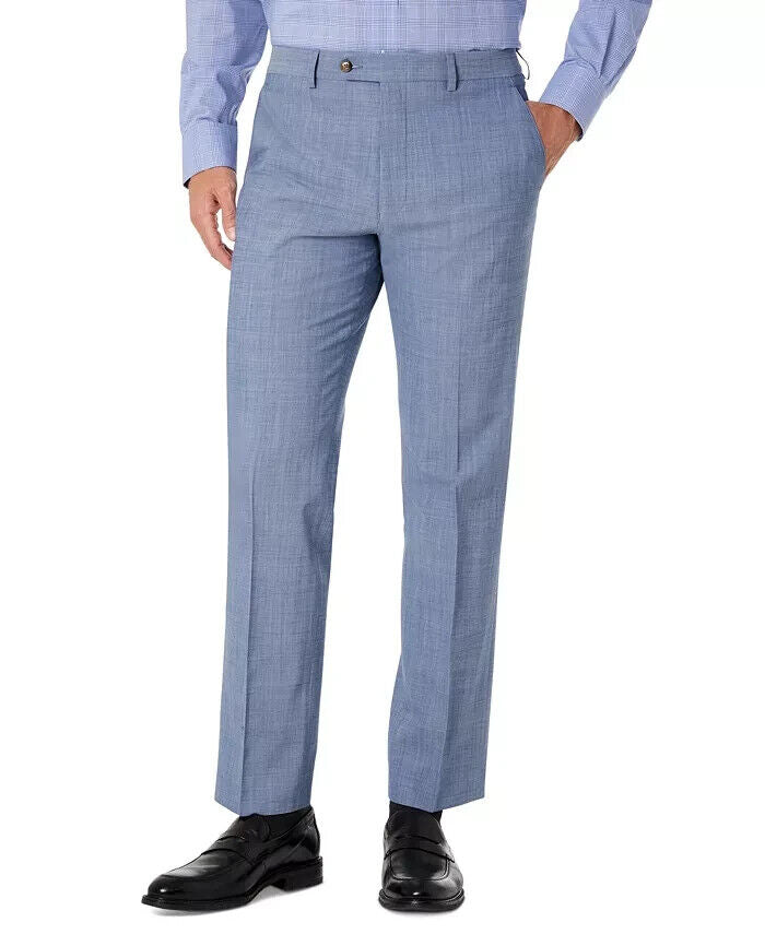 LAUREN RALPH LAUREN Men's Classic-Fit Suit Pants Blue Size 40x34 MSRP $190