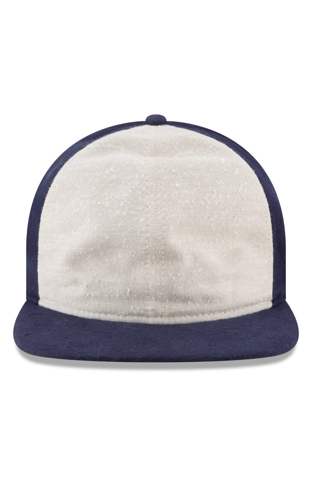 NEW ERA Men Navy Blue Rayon Snapback Flat Brimmed Adjustable twenty Slub Cap