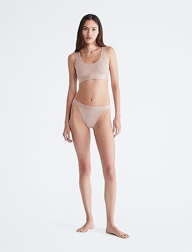 Calvin Klein Women's Intrinsic Unlined Bralette QF7340 Beige Size XS MSRP $40