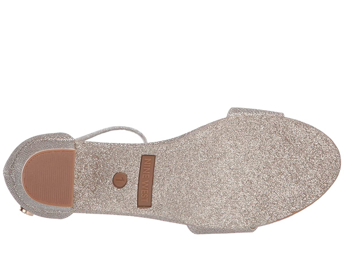 Nine West Kids Tess (Little Kid/Big Kid) Gold Mesh Heels Size 5