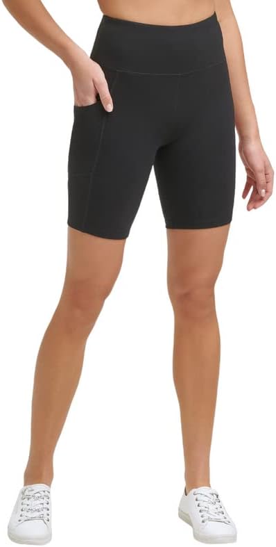 Calvin Klein Performance Women's Logo High-Waist Bike Shorts Black, X-Small