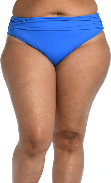 La Blanca CAPRI BLUE 'Island' Hipster Bikini Swim Bottom, US Size 12