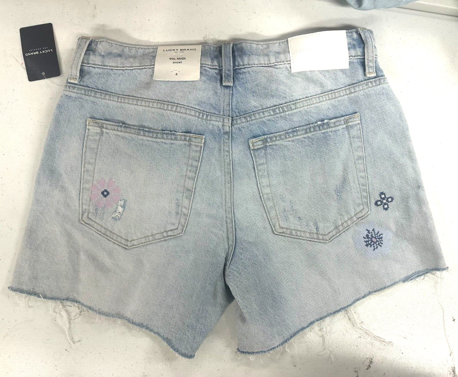 Lucky Brand Women's Island Hop Shorts, Blue Size 27 MSRP $80