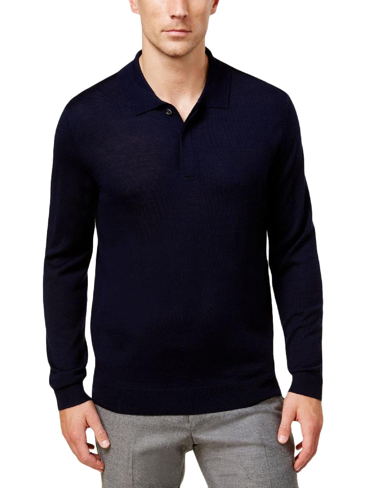 Club Room Mens Wool Blend Regular-Fit Pullover Sweater Dark Blue Size M