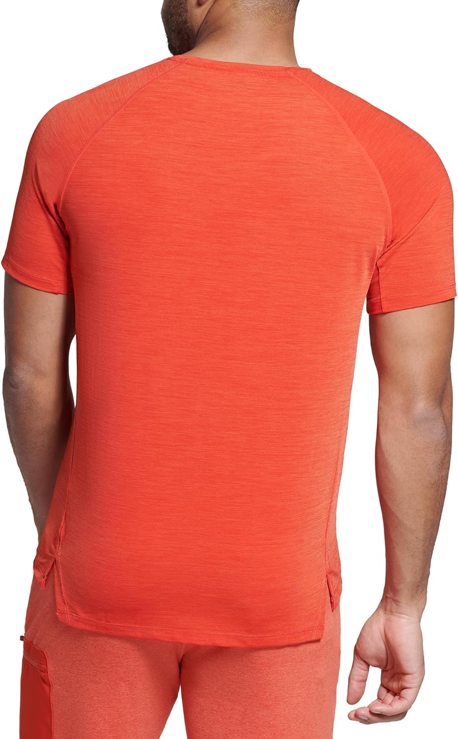 BASS OUTDOOR Men's Technical Hand Packable Light Weight T-Shirt, Red Size M