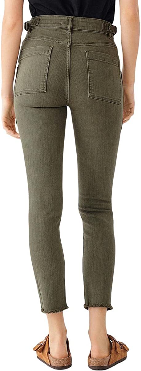 DL1961 Womens Camellia Denim Mid Rise Ankle Jeans Green Size 30
