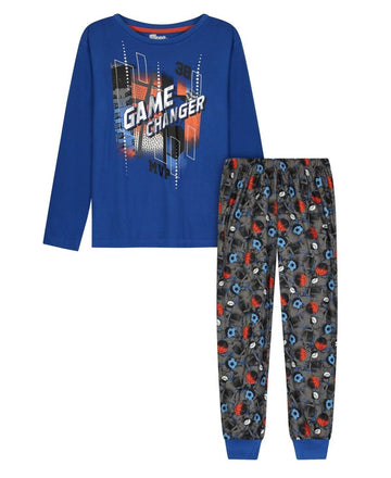 Sleep On It Little Boys Pajama Set 2 Piece Blue Size 6-7