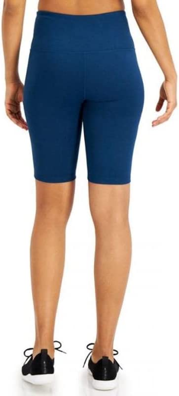 Ideology Women's Sweat Set Biker Shorts (Moonlit Ocean, Blue Size S, Small)
