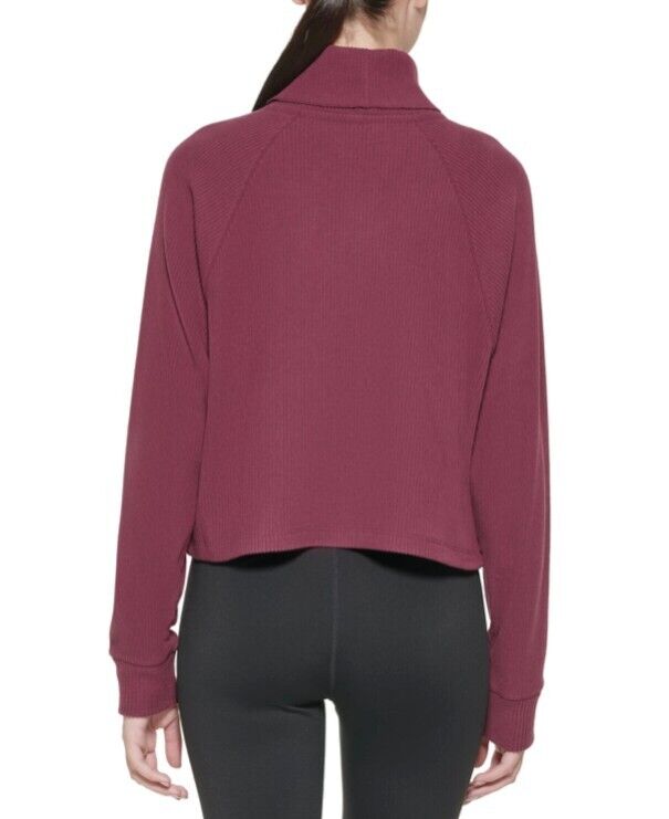 CALVIN KLEIN PERFORMANCE Ribbed Long-Sleeve Turtleneck SZ XXL wine Purple $70