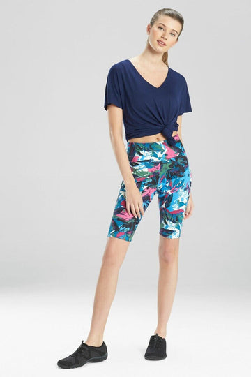 Josie Natori Women's Elements Dolman V-Neck Top Navy blue Size S MSRP $48